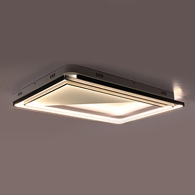 Modernism Swirl Shape Flush Light Metal LED Ceiling Lamp in Warm/White for Sitting Room