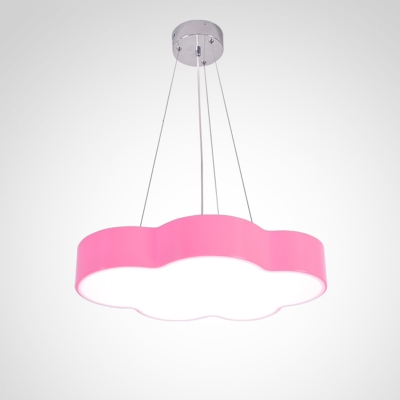 Orange/Pink Cloud Suspended Light Acrylic Decorative LED Hanging Lamp for Amusement Park