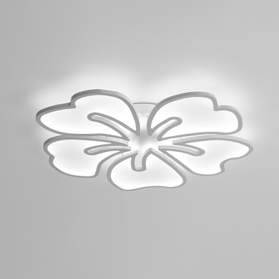 Petal Design Lighting Fixture Contemporary Metal 3/4/5 Lights LED Ceiling Light in Warm/White/Neutral