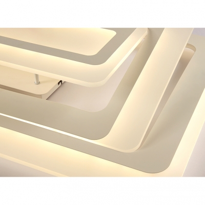 Acrylic Ultra Thin Semi Flush Light Fixture Modern Design Art Deco LED Semi Flush Mount for Gallery