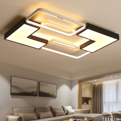 Modern Blocks Flush Mount Light Silicon Gel LED Flush Light in Warm/White for Living Room