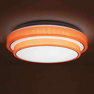 Modernism 2 Tiers Round Flushmount Acrylic Led Flush Light Fixture In