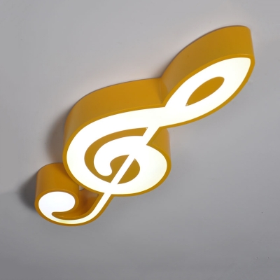 Musical Note LED Pendant Light Colorful Acrylic Shade Suspension Light for Nursing Room