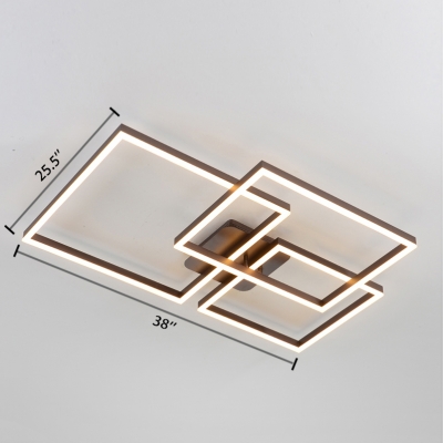 Ultra Thin Ceiling Lamp Modern Metal Eye Protection LED Lighting Fixture in Warm/White/Neutral