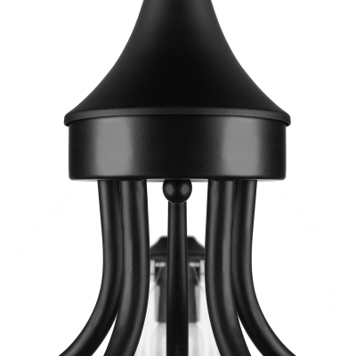 Vintage Globe Glass 5 Lights Teardrop LED Ceiling Lamp