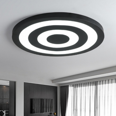 Metal Ultra Thin Ceiling Fixture With Target Design Modernism Surface