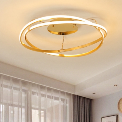 Dazzling led semi flush ceiling lights Modern Chic Veloce Ceiling Light Aluminum Led Semi Flush Mount In Brass For Restaurant Beautifulhalo Com