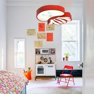 Octopus Hanging Lamp Modernism Colorful Amusement Park Metal LED Ceiling Pendant Light