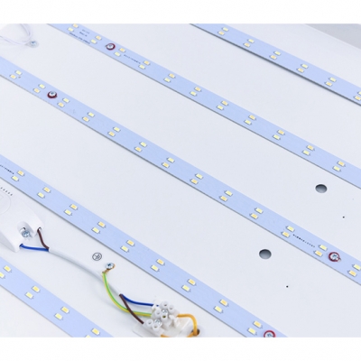 Rectangle Ultra Thin LED Flush Light Modern Design Acrylic Ceiling Fixture in White for Office