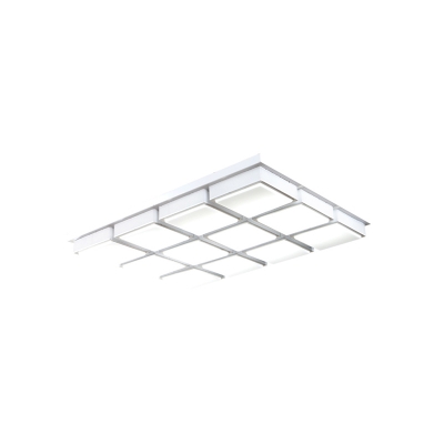 Modern Chic Cube Ceiling Lamp with Acrylic Shade Decorative Surface Mount LED Light in White