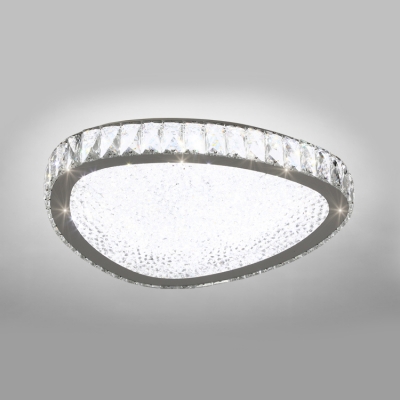 Modern Fashion Triangle Ceiling Lamp Modern Fashion Decorative Crystal LED Flush Light Fixture