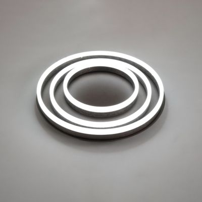 Acrylic Circular Ceiling Lamp Nordic Style LED Flushmount in Warm/White for Living Room