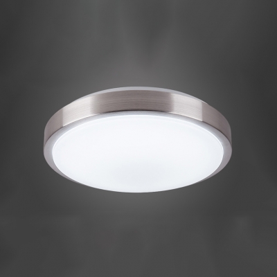 Acrylic Bowl Ceiling Lamp Minimalist Concise LED Flush Light Fixture in Warm/White for Office