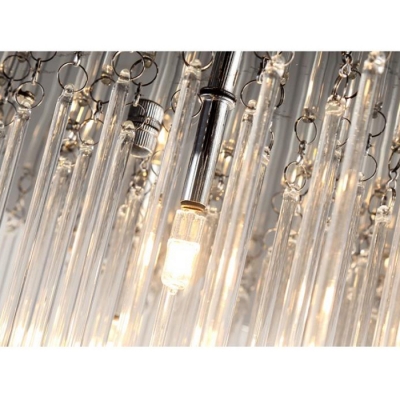 Modern Luxury Stream Ceiling Fixture with Crystal Bead Decorative LED Flush Light in Warm/White