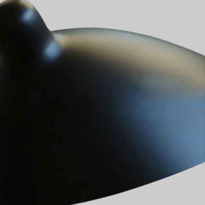 Post Modern Duckbill Wall Lamp Metallic Single Head Sconce Lighting in Black with Swing Arm