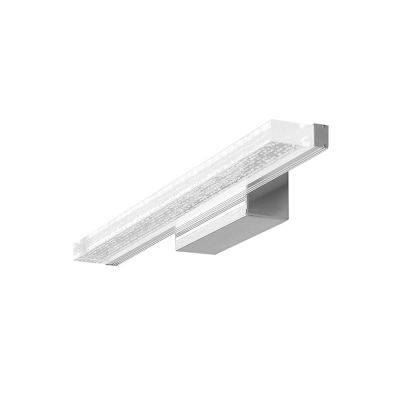 Acrylic Vanity Light with Linear Shape Modern Chic LED Wall Lamp in Stainless for Bathroom