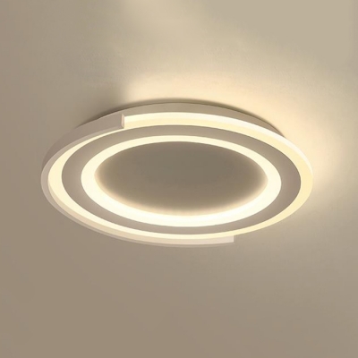 Nordic Super-thin Ceiling Fixture Acrylic LED Flush Light in Warm/White for Living Room