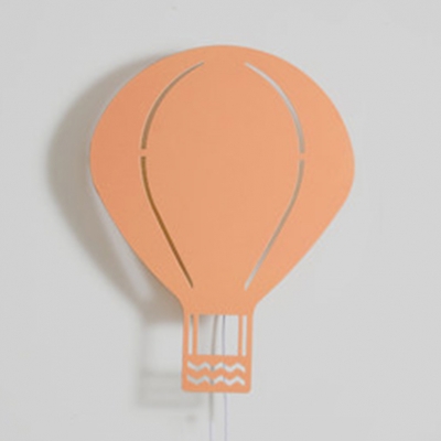Hot Air Balloon 1 Light Wall Light Sconce Blue/Orange/White Metal Wall Lamp for Boys Girls Room