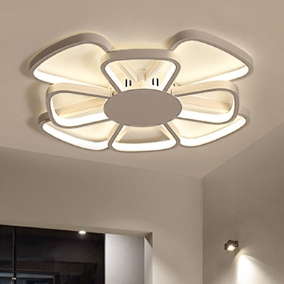Acrylic Bloom LED Flush Mount Modern Fashion Children Bedroom Ceiling Fixture in Warm/White