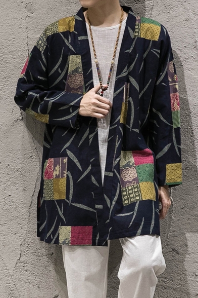 tribal print coat