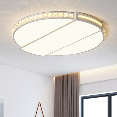 Eye Protection Ultra Thin Lighting Fixture with Crystal Modern Chic ...