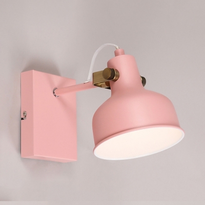 Colorful Modernism Domed Wall Lighting 1 Light Wall Sconce with Metal Shade for Children Room