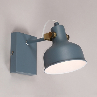 Colorful Modernism Domed Wall Lighting 1 Light Wall Sconce with Metal Shade for Children Room