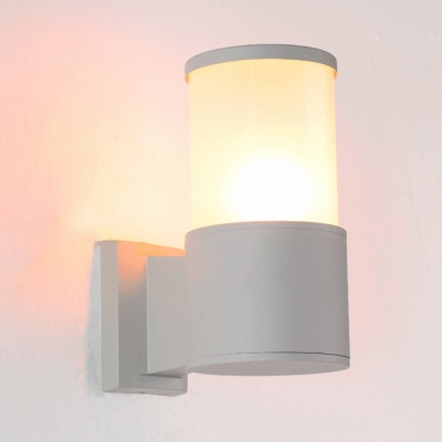 Easy-to-Install Cylindrical Wall Sconce 10 W 1/2 LED Waterproof Security Night Light for Driveway