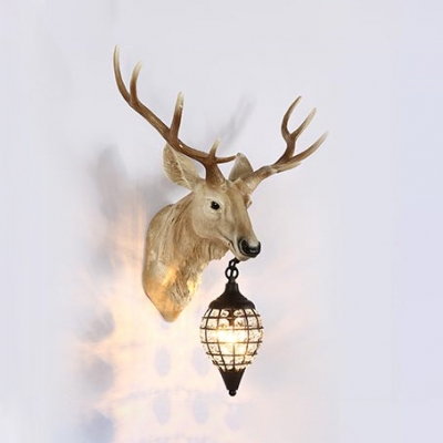 Elk Designed Indoor Wall Light Clear Crystal 1 Light Antique Wall Sconce for Living Room