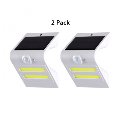 LED Solar Lights Driveway Dusk to Dawn Sensor and Motion Sensor Deck Light in Black/White