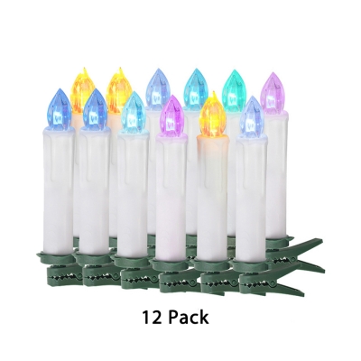 Pack of 10 Fake Candles with Remote Control Outdoor Indoor Flameless LED Light Candles