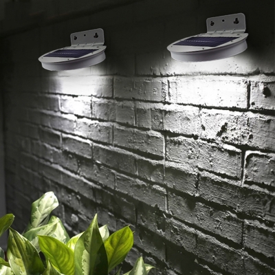 28 LED Solar Wall Lights Garden Pack 1/2/4 Motion Sensor Step Lights in White/Warm