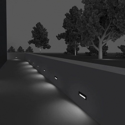 Wireless Waterproof Landscape Light Driveway Yard 1 Pack Wall Light in Warm/White