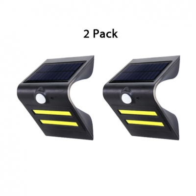 LED Solar Lights Driveway Dusk to Dawn Sensor and Motion Sensor Deck Light in Black/White