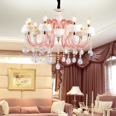 Kids Candle Chandelier with 12