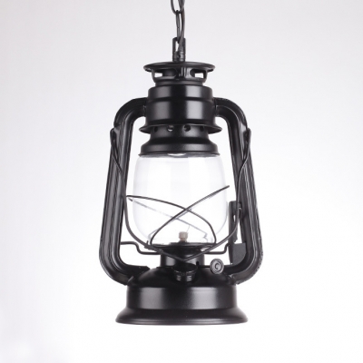 Metal Kerosene Pendant Lamp Single Light Industrial Pendant Lamp in Black/Copper/Bronze