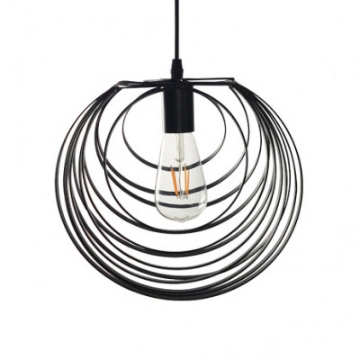 Orb Shape Kitchen Ceiling Light Fixture Length Adjustable Metal Single Light Vintage Pendant Light