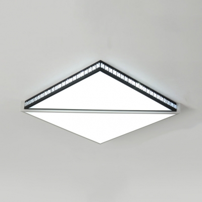 Round Square Rectangle Flush Mount Light Dining Room Contemporary