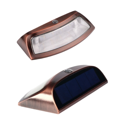 1/2/4 Pack Motion Sensor Solar Light Dusk to Dawn Auto On/Off Waterproof Wall Lights in Copper/Black