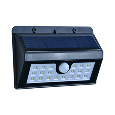20 LED Solar Wall Light with Motion Sensor 1/2/4 Pack Waterproof Security lighting in Black for Pathway