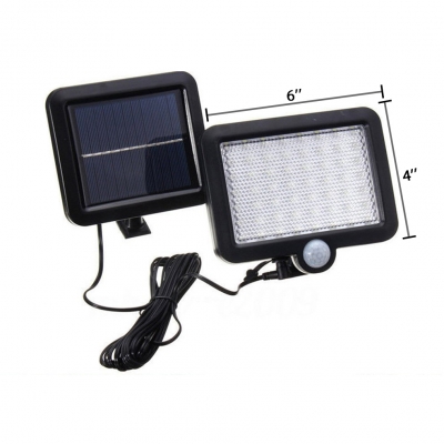 56 LED Solar Step Light with Motion Sensor 56 W Waterproof Security Lighting for Garage