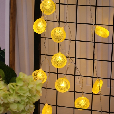 Water-Resistant LED String Lights with Lemon Decoration 7/13/20ft 10/20/30 Lights Hanging Lights