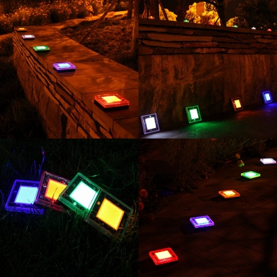 Easy-to-Install Solar Powered Landscape Light Weatherproof LED Ground Light for Yard Deck