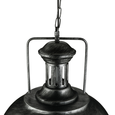 Industrial Pendant Light with Bowl Shade in Sliver for Indoor Lighting