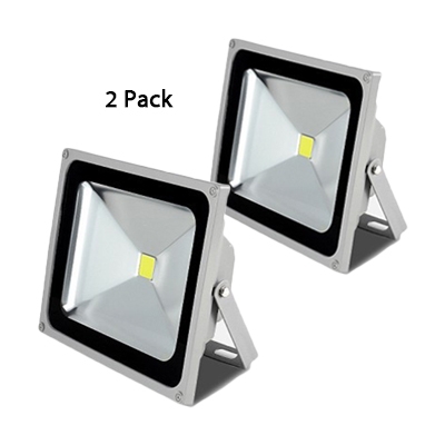 1/2 Pack Wireless Security Light Wireless LED Floor Light for Deck Front Door in White