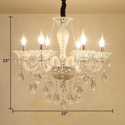 Living Room Candle Chandelier with 19.5