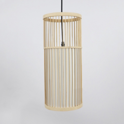 Bamboo Cylinder Ceiling Pendant with 47