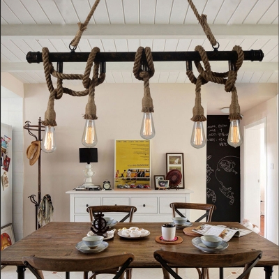 Linear Dining Room Hanging Island Lights with 23.5
