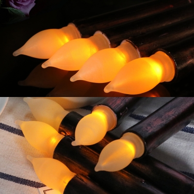 Waterproof Electric Flameless Candles Vintage 12 Pack Fake Candles for Festival Celebration