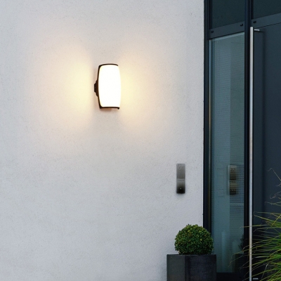 2 LED Curved Landscape Light Water-Resistant Wall Lighting for Yard Front Door